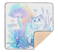 Ragdoll Cat Enchanted Safari Soft Foam Baby Play Mat for Floor Waterproof Newborns Kicking Mat for Baby Kids Toddlers Infants, 50'' x 50''