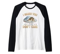 Ragdoll cat - I Heard You - I just Don't Care - Chilling Cat Raglan Baseball Tee