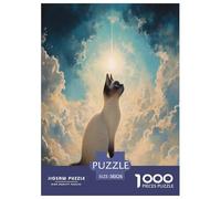 Ragdoll Cat Jigsaw Puzzles Puzzle for Adults Kids. 1000 Piece Impossible Challenge Toy Educational Games Home Decoration for Adults& Kids Age 14 Years Up 38x26cm/1000pcs