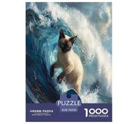 Ragdoll Cat Jigsaw Puzzles Puzzle for Adults Kids. 1000 Pieces Whimsical Challenge Toy Educational Game Home Decoration for Educational Games Gifts 70x50cm/1000pcs