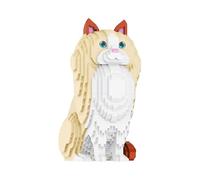 Ragdoll Cat Micro Building Blocks Set, 2663pcs Animal Model Toys, Pet Kitten Mini Bricks Kit for Home Office Decro, Ideas Gifts for Kids Adults