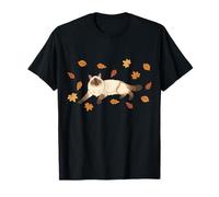 Ragdoll Cat Mom Autumn Leaves Cozy Fall Cat Lover T-Shirt