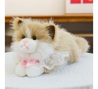 Ragdoll cat Plush Toy, Ragdoll Cat Stuffed Toy Dolls, Soft Cuddly Stuffed Animal Kitten Dolls Pets, Realistic Fluffy Plushies Toy Suitable for Children and Cat Lovers Surprise Gift (Yellow,60cm)