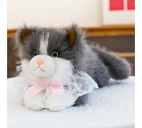 Ragdoll cat Plush Toy, Ragdoll Cat Stuffed Toy Dolls, Soft Cuddly Stuffed Animal Kitten Dolls Pets, Realistic Fluffy Plushies Toy Suitable for Children and Cat Lovers Surprise Gift (Gray,60cm)