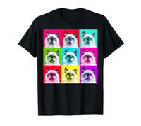 Ragdoll Cat Pop Art Colorful Retro Style Design T-Shirt