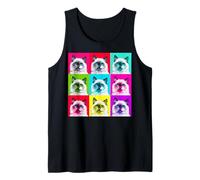 Ragdoll Cat Pop Art Colorful Retro Style Design Tank Top