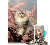 Ragdoll Cat Portrait Jigsaw Puzzles for Teenagers 1000 Piece Thought Toy Calm Escape Precise Edge Amazing Present (50x75cm)