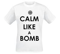 Rage Against The Machine Calm Like A Bomb Men T-Shirt White XXL, 100% Cotton, Regular