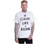 Rage Against The Machine - Calm Like A Bomb White - T-Shirt - white - XXL - 100% Cotton,Jersey XXL