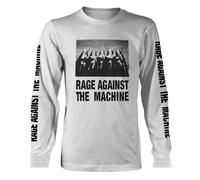 Rage Against The Machine Nuns and Guns Long Sleeve T Shirt M White