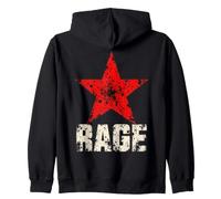 Rage Against The Music Vintage Machine Style Novelty Zip Hoodie