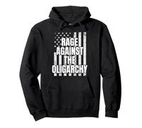Rage Against The Oligarchy Patriotic Protest Activist Flag Pullover Hoodie