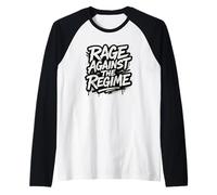 Rage Against The Regime Political Protest Raglan Baseball Tee