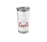 Rage Baking Saves Live Fun Metalhead Stress Baker Hardcore Stainless Steel Insulated Tumbler