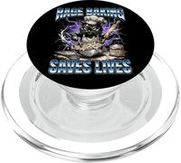 Rage Baking Saves Lives Funny Angry Cat Home Bakers PopSockets PopGrip for MagSafe