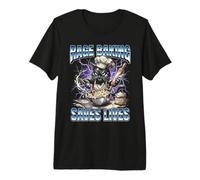 Rage Baking Saves Lives Funny Angry Cat Home Bakers Premium T-Shirt