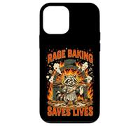 Rage Baking Saves Lives Funny Raccoon Baker Case for iPhone 12 mini