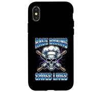 Rage Baking Saves Lives Skull Rolling Pins Baker Case for iPhone X/XS