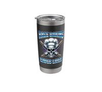 Rage Baking Saves Lives Skull Rolling Pins Baker Stainless Steel Insulated Tumbler