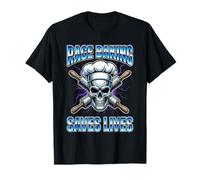 Rage Baking Saves Lives Skull Rolling Pins Baker T-Shirt