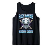 Rage Baking Saves Lives Skull Rolling Pins Baker Tank Top