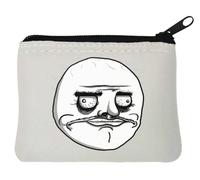 Rage Comic Me Gusta I Like Meme Neoprene Coin Purse Pouch 12x9cm White