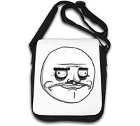 Rage Comic Me Gusta I Like Meme Shoulder Bag White