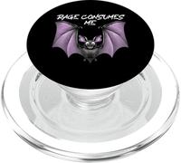 Rage Consumes Me Bat Funny Sarcastic Angry Dark Humor Anger PopSockets PopGrip for MagSafe