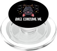 Rage Consumes Me Bat Sarcastic Anger Dark Humor Funny Meme PopSockets PopGrip for MagSafe