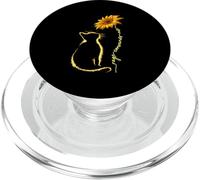 Rage Consumes Me Cat Funny Angry Mood Sarcastic Sunflower PopSockets PopGrip for MagSafe