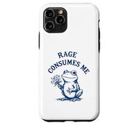 Rage Consumes Me Frog Flower Cute Toad Meme Humor Case for iPhone 11 Pro