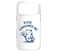 Rage Consumes Me Frog Flower Cute Toad Meme Humor Case for iPhone 17 Pro Max