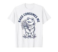 Rage Consumes Me Frog Flower Cute Toad Value Graphic T-Shirt