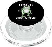 Rage Consumes Me Frog Funny Sarcastic Angry Humor Toad Fart PopSockets PopGrip for MagSafe