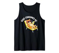 Rage Consumes Me Funny Summer Cat Tank Top