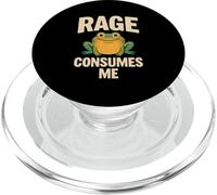 Rage is Consuming Me Funny Frog PopSockets PopGrip for MagSafe