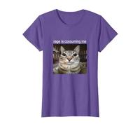 Rage Is Consuming Me Silly Staring Cat Meme T-Shirt