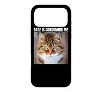 Rage Is Consuming Me Staring Angry Cat Rage Silly Funny Meme Case for iPhone 17 Pro Max