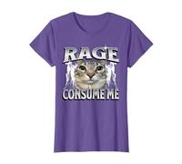 Rage Is Consuming Me Staring Cat Meme Funny Brainrot Bootleg T-Shirt