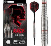 Rage Stainless Steel - Soft Tip Darts by Harrows