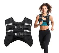 Ragebby Weighted Vest 12 lbs for Men Women with Reflective Stripes, Adjustable Weight Vests for Workout, Strength Training, Running, Fitness, Muscle Building