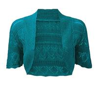 RageIT Ladies Bolero Shrug Crochet Knitted Cardigan