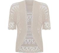 RageIT Ladies Knitted Bolero Crochet Cardigan Shrug Cream
