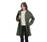 RAGEMAN Womens Windproof Jacket, Water-Resistant Classic Trench Coat - Lightweight Nylon Cotton Blend with Adjustable Waist Belt for Spring Autumn