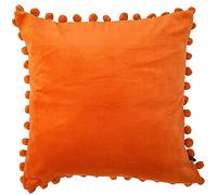 Ragged Rose 50cm x 50cm Cushion Covers - Pompom Cushion Covers with Zip Fastening - Velvet Cushion Cover for Living Room & Bedroom