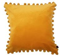 Ragged Rose 50cm x 50cm Cushion Covers - Pompom Cushion Covers with Zip Fastening - Velvet Cushion Cover for Living Room & Bedroom