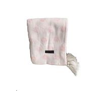 Ragged Rose Brushed Cotton Throw, 100%, Pink, 140 x 180cms