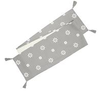 Ragged Rose Christmas Stars Table Runner ,Silver Grey