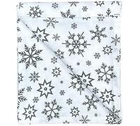 Ragged Rose Christmas Table Cloth - Festive Linen Tablecloth with Nordic Style Prints for Living Room & Kitchen - Cotton Tablecloth That Fits a 6-7 Ft Table