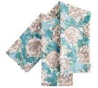 Ragged Rose Tea Towels for Kitchen - 50 cm x 70 cm Pair of Kitchen Cloths for Drying Dishes, Wiping Countertops, & Handling Pots - Machine Washable & Durable - Duck Egg Rose, Pack of 2